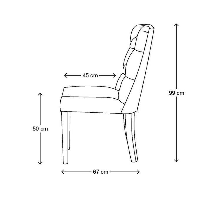 Balmoral Dining Chair, oxford weave, flanders flax - Betten Ritter Living