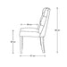 Balmoral Dining Chair, oxford weave, flanders flax - Betten Ritter Living