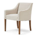 Savile Row Dining Armchair, oxford weave, flanders flax - Betten Ritter Living