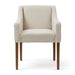 Savile Row Dining Armchair, oxford weave, flanders flax - Betten Ritter Living