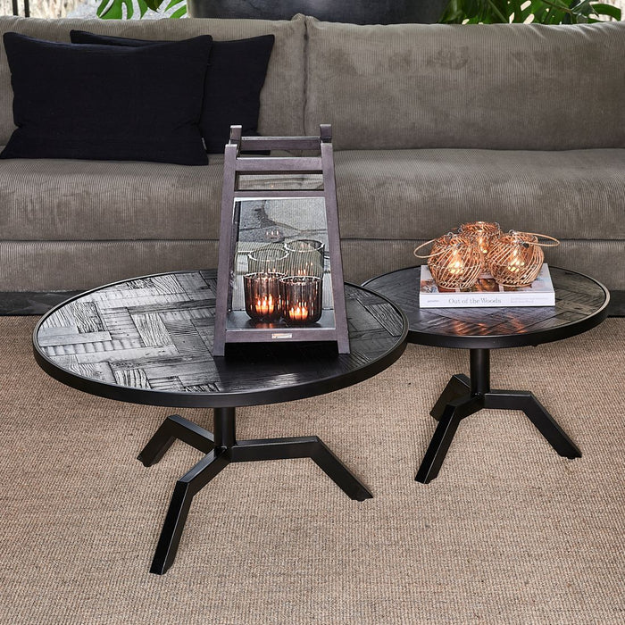 Kirkwood Coffee Table Dia 80, black - Betten Ritter Living