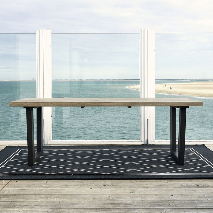 Bondi Beach Outdoor Dining Table 220x100 cm, grey - Betten Ritter Living