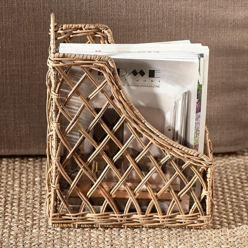 Rustic Rattan Organise Your Desk Livre Box - Betten Ritter Living