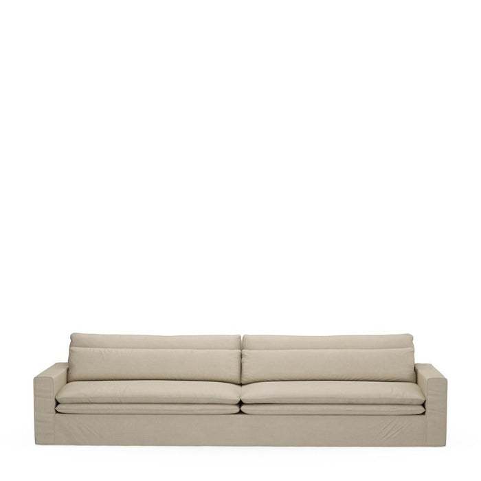 Continental Sofa XL, oxford weave, flanders flax - Betten Ritter Living