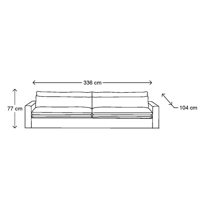 Continental 5 Sitzer Sofa XL, velvet - Betten Ritter Living