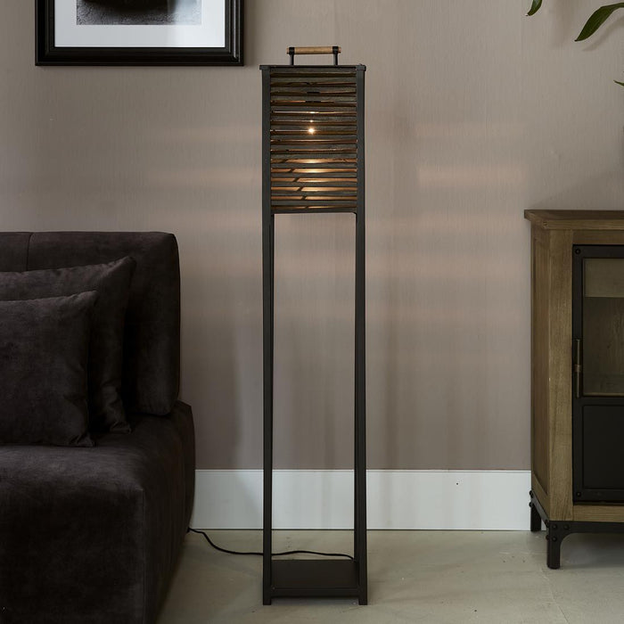 Ocean Cay Shutters Floor Lamp black - Betten Ritter Living