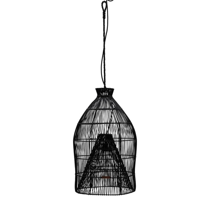 Rustic Rattan Hanging Lamp - Betten Ritter Living