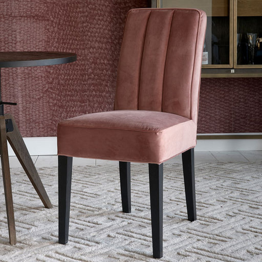 The Jade Dining Chair, velvet III, rose stain - Betten Ritter Living