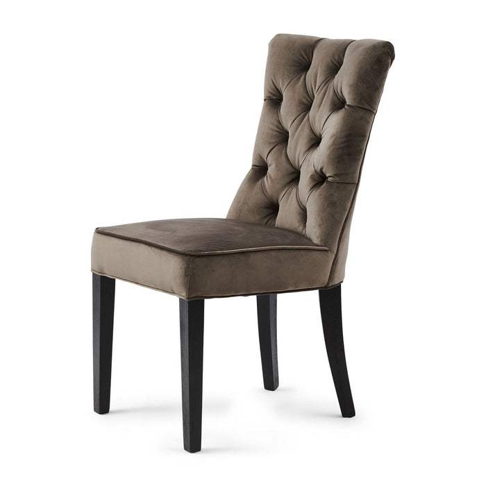 Balmoral Dining Chair, velvet III, anthracite - Betten Ritter Living