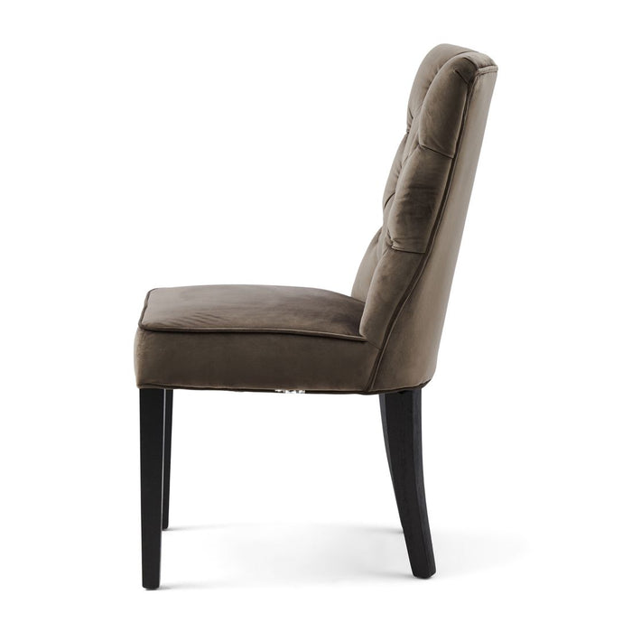 Balmoral Dining Chair, velvet III, anthracite - Betten Ritter Living