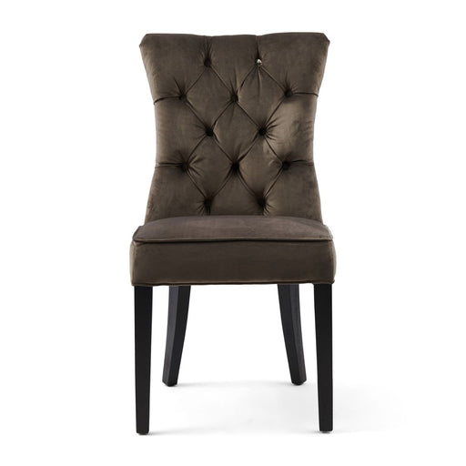 Balmoral Dining Chair, velvet III, anthracite - Betten Ritter Living