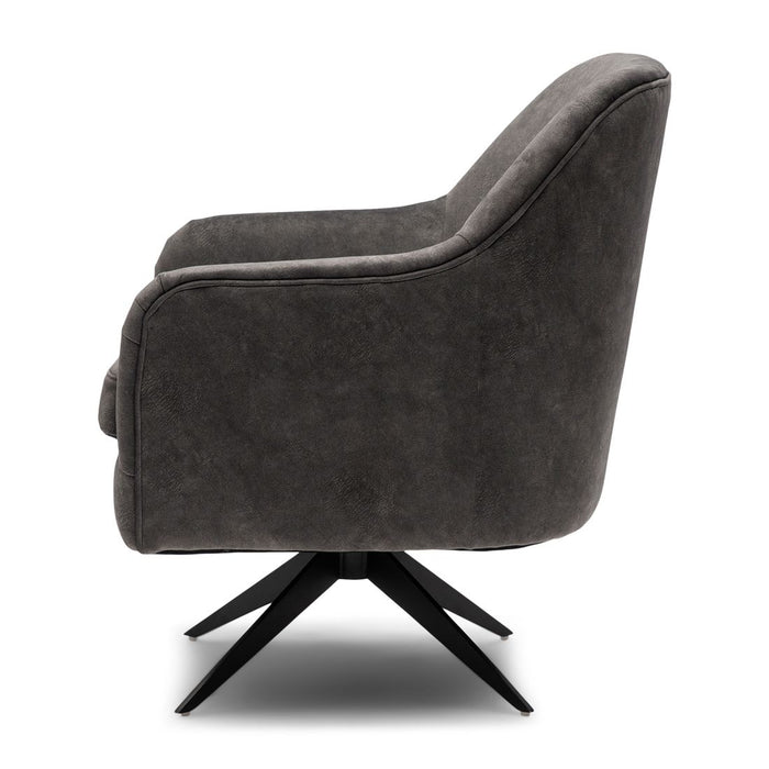 Fawcett Swivel Chair Black Leg, berkshire, elephant Ausstellungsstück - Betten Ritter Living