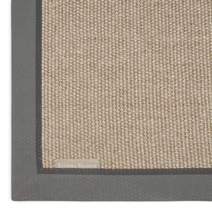 Edgartown Rug 240x160, natural/light grey border - Betten Ritter Living