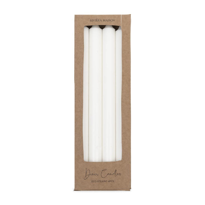 Dinner Candles ECO off-white 4pcs - Betten Ritter Living