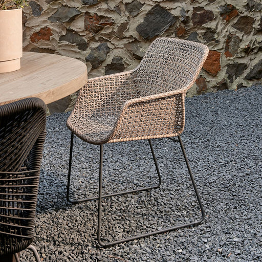 Portofino Outdoor Dining Armchair, graphite - Betten Ritter Living