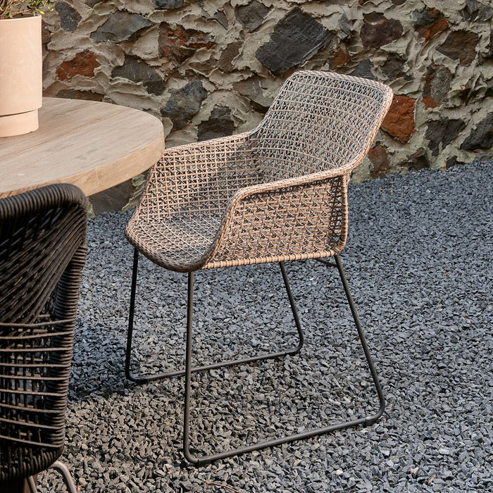 Portofino Outdoor Dining Armchair, graphite - Betten Ritter Living