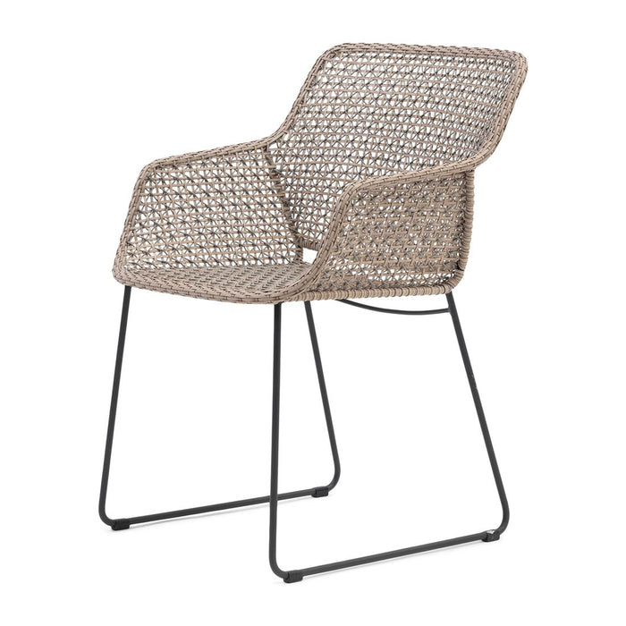 Portofino Outdoor Dining Armchair, graphite - Betten Ritter Living