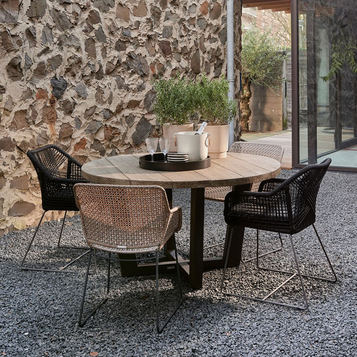 Portofino Outdoor Dining Armchair, graphite - Betten Ritter Living