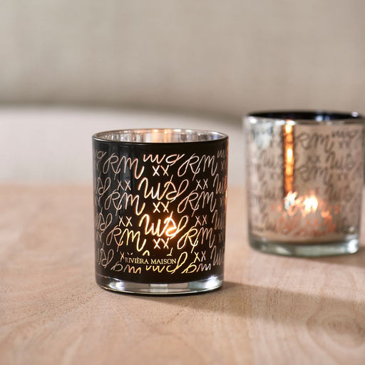 RM Logo Votive black silver - Betten Ritter Living