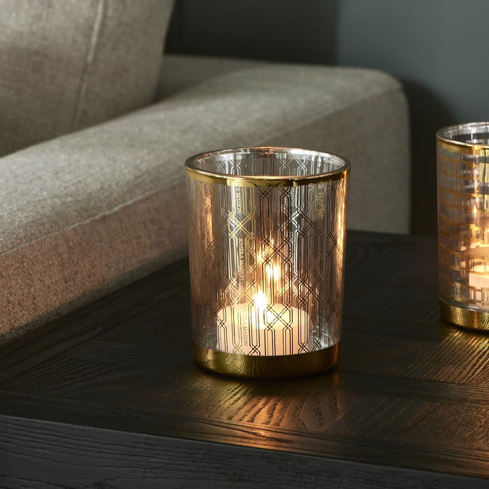 RM Graphic Lines Votive gold - Betten Ritter Living