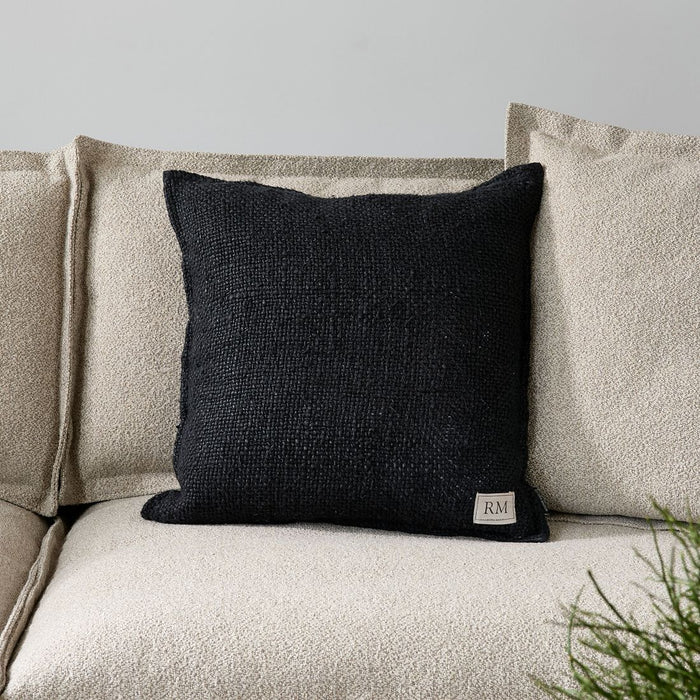 Linen Pillow Cover black 50x50 - Betten Ritter Living