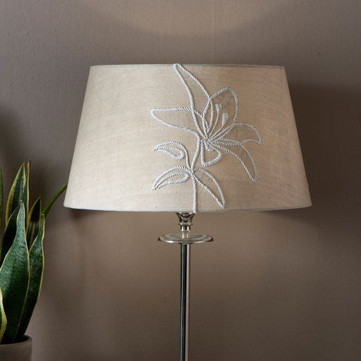 Embroidered Flower Lamp Shade 25x45 - Betten Ritter Living