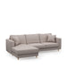 Kendall Sofa With Chaise Longue, celtic weave, pebbles stone - Betten Ritter Living