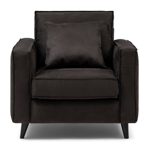 Kendall Armchair, scottish suede, noir - Betten Ritter Living