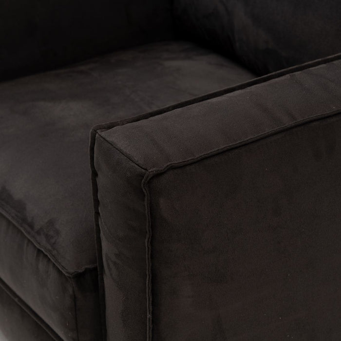 Kendall Armchair, scottish suede, noir - Betten Ritter Living