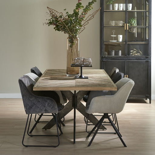 Frisco Drive Dining Armchair, velvet III, anthracite - Betten Ritter Living