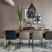 Frisco Drive Dining Armchair, velvet III, indigo - Betten Ritter Living