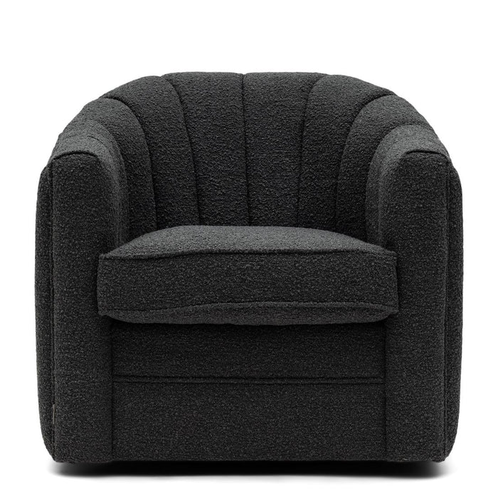 St. Lewis Swivel Armchair, bouclé, beluga - Betten Ritter Living