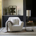 The Jill Swivel Chair, bouclé, white sand - Betten Ritter Living