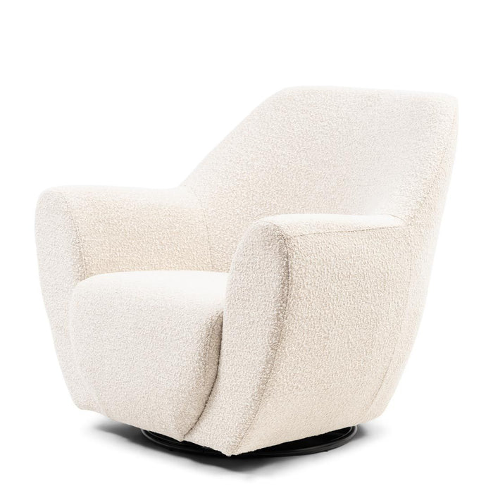 The Jill Swivel Chair, bouclé, white sand - Betten Ritter Living