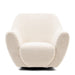 The Jill Swivel Chair, bouclé, white sand - Betten Ritter Living