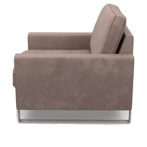 West Houston Armchair, scottish suede, brown sugar - Betten Ritter Living