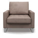 West Houston Armchair, scottish suede, brown sugar - Betten Ritter Living