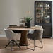 Carnaby Dining Armchair Turning Leg, mouliné linen, fabulous flax - Betten Ritter Living