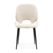 Mr. Beekman Dining Chair, bouclé, white sand - Betten Ritter Living