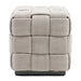 Room 48 Stool 40x40, mouliné linen, fabulous flax - Betten Ritter Living