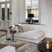 Stephen Chaise Longue Right, rich tweed, antique white - Betten Ritter Living