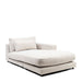 Stephen Chaise Longue Right, rich tweed, antique white - Betten Ritter Living