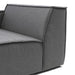 Bellagio Outdoor Corner Left, sunbrella solid, flanelle - Betten Ritter Living