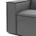 Bellagio Outdoor Corner Left, sunbrella solid, flanelle - Betten Ritter Living