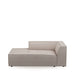 Bellagio Outdoor Chaise Longue Left, sunbrella solid, stone - Betten Ritter Living