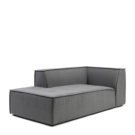 Bellagio Outdoor Chaise Longue Left, sunbrella solid, flanelle - Betten Ritter Living