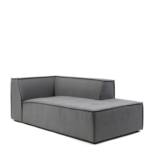 Bellagio Outdoor Chaise Longue Right, sunbrella solid, flanelle - Betten Ritter Living