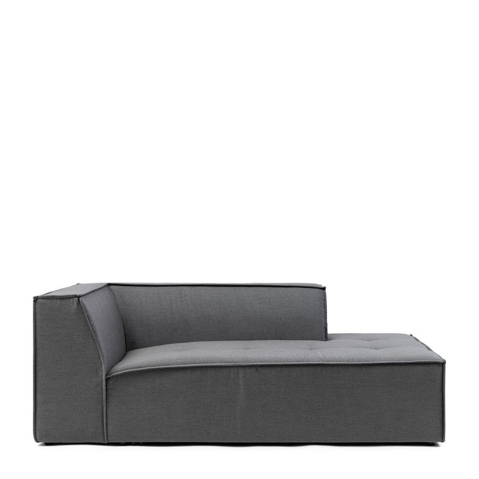 Bellagio Outdoor Chaise Longue Right, sunbrella solid, flanelle - Betten Ritter Living