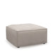 Bellagio Outdoor Footstool, sunbrella solid, stone - Betten Ritter Living