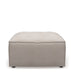 Bellagio Outdoor Footstool, sunbrella solid, stone - Betten Ritter Living